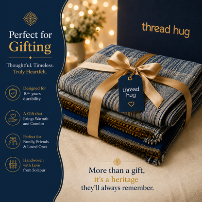 Blue Horizon Calm Solapur Blanket