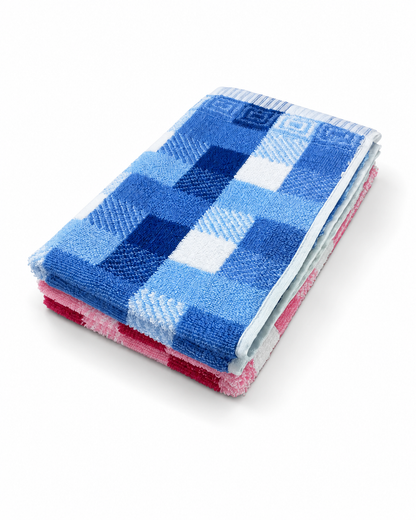 Ocean Fresh & Berry Blush Solapur Hand Towels | Set of 2