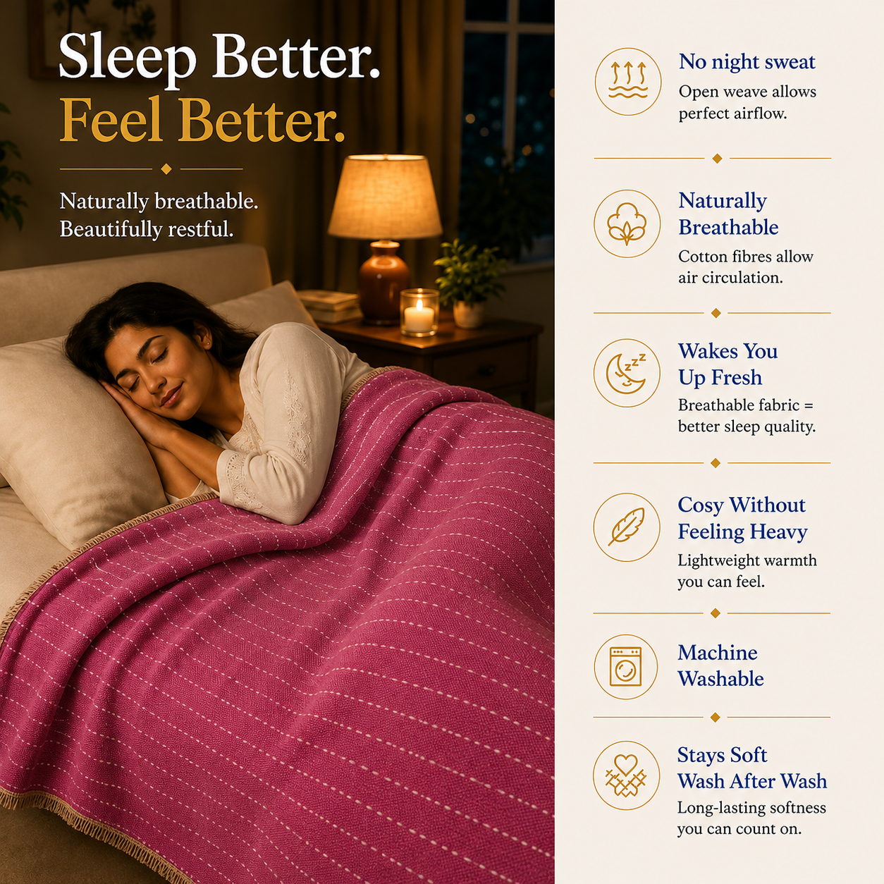 Berryline Cozy Vibe Solapur Blanket