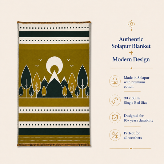 Forest Whisper Solapur Blanket