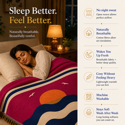 Sunrise Symphony Solapur Blanket