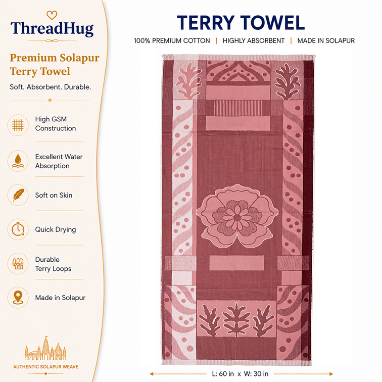 Gulmohar Grace Solapur Terry Towel