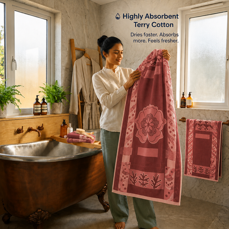 Gulmohar Grace Solapur Terry Towel