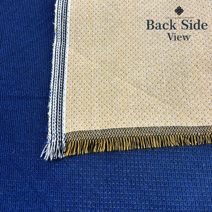 Blue Horizon Calm Solapur Blanket [ Double Bed ]