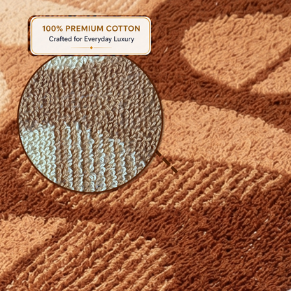 Caramel Echo Solapur Terry Towel - cotton texture detail