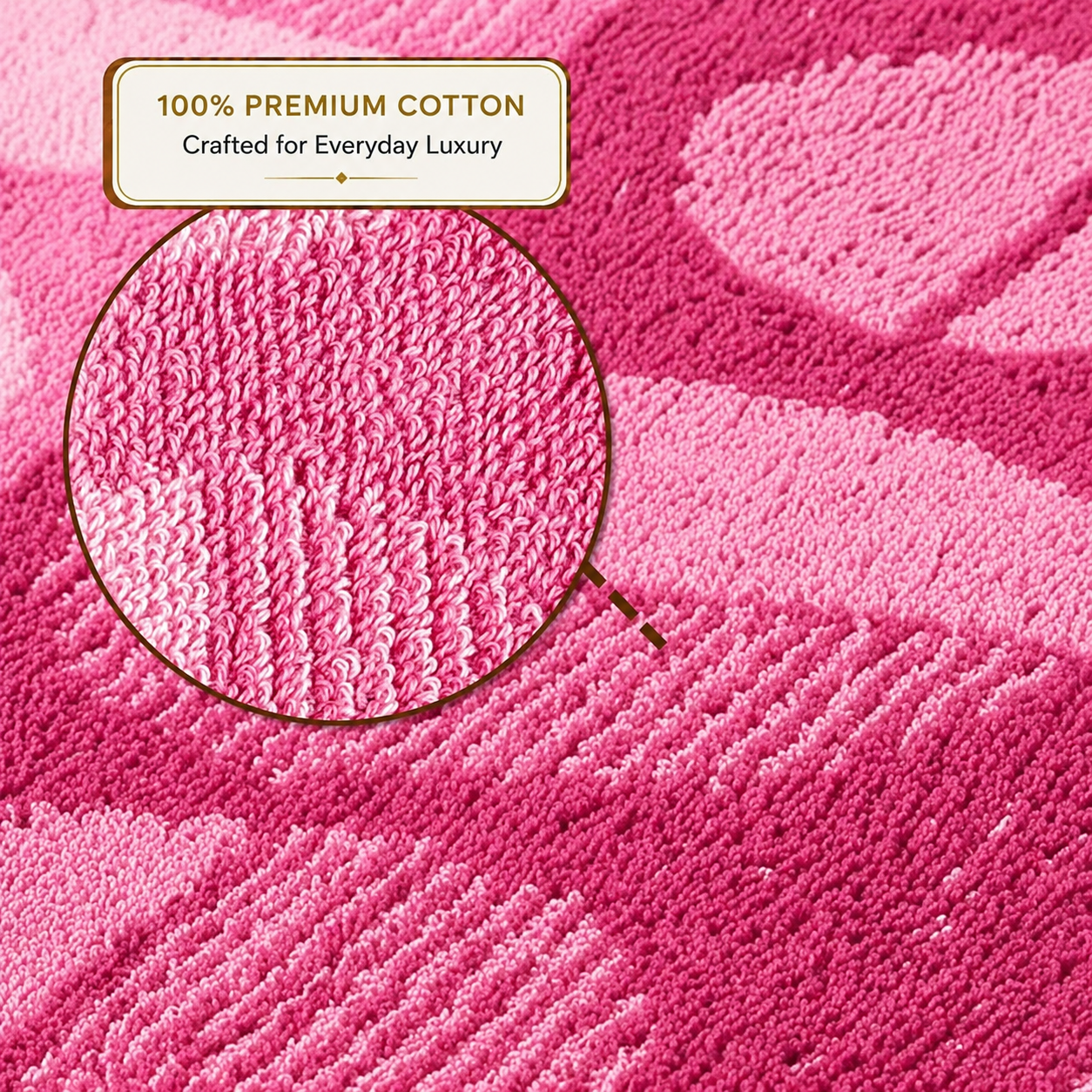 Bougainvillea Bloom Solapur Terry Towel - cotton texture detail