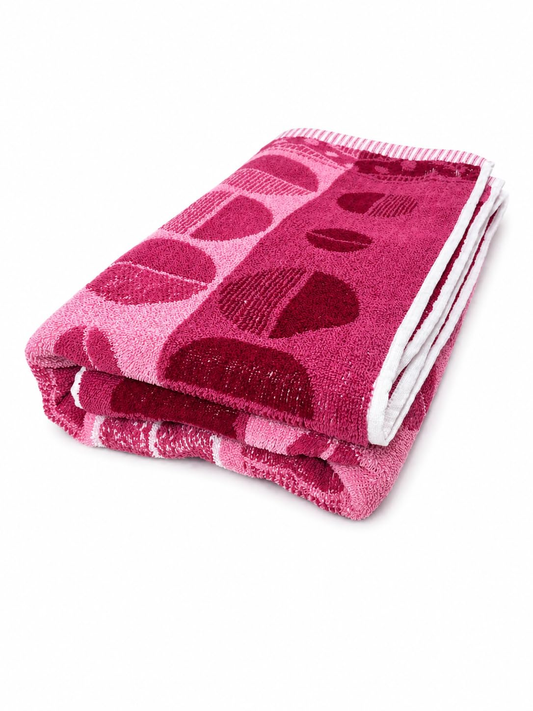 Bougainvillea Bloom Solapur Terry Towel - folded product view
